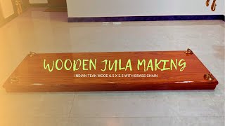 Indian Wooden Jhula Swing Making  Start to finish  Oonjal Making [upl. by Juline]