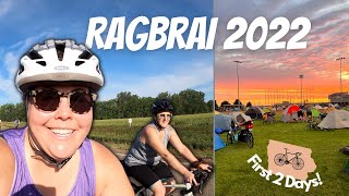 RAGBRAI 2022 First 2 Days of Ragbrai Biking Across Iowa First Time Trying Ragbrai [upl. by Ylatfen]