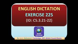 English Dictation Exercise 225 Annie and Bens Course Feedback Chat [upl. by Naihtsirc591]