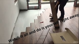 The technique of laying wooden floors is very easy and beautiful [upl. by Arlan]