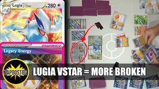 Turn 2 Summoning Star With Lugia VSTAR Can Beat Anything With Twilight Masquerade Pokemon TCG [upl. by Omlesna]