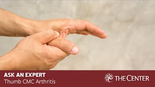 Thumb Carpometacarpal CMC Joint Arthritis Treatment [upl. by Subir402]