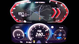 BMW M135i 306hp vs Golf R 320hp Acceleration and Top speed test  Autotest [upl. by Nerreg487]