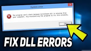 Fix Kernelbasedll is missing or not found error [upl. by Ardna]