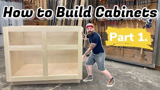 Build Cabinets The Easy Way  How to Build Cabinets [upl. by Annovad]