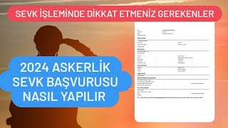 2024 ASKERLİK SEVK BAŞVURUSU NASIL YAPILIR  ASKERLİK SEVK BELGESİ NASIL ALINIR [upl. by Ettelimay]