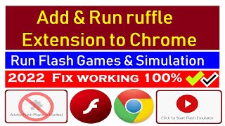 How To Add amp Run Ruffle Flash Emulator As a Chrome Extension  Adding Ruffle Flash to Chrome [upl. by Einaoj588]