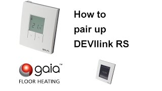 How to pair up DEVIlink Room Sensor RS [upl. by Savior]