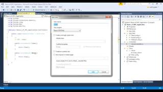 Basics of MVC with redirection to another view in VS 2013 [upl. by Ecirtac]