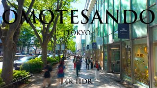 Tokyo Omotesando 1 Hour Daytime Walk in Japan  2024 Spring  4K HDR [upl. by Adliwa]