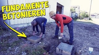 Der XXL Carport 1 Betonfundament selber machen  Das gibt es zu beachten [upl. by Amliw]