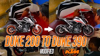 Duke 200 To Duke 390 Modified  First In India  🔥 TFT Display [upl. by Mond]