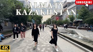 Kazakhstan Almaty city walking tour 4k 🇰🇿 [upl. by Lleznod349]