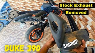 Duke 390 Stock Exhaust Removed Sound duke390 [upl. by Moishe]