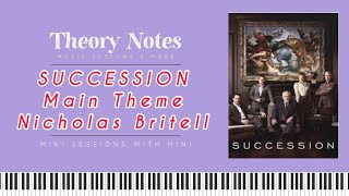 Learn to play SUCCESSION Main Theme Piano Tutorial Sheet Music [upl. by Nairad]