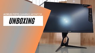 AORUS FI27Q unboxing [upl. by Ataymik930]