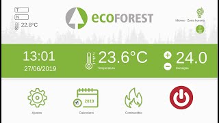 ¿Como conectar al wifi mi estufa Ecoforest [upl. by Amhser]