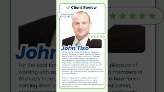 Client Review John Tiso JMT Consulting Group wishup clientreviews [upl. by Beane]