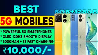 Top 5 Powerful 5G Smartphones Under 10000 in 2024  BGMI Gaming Phones  Best 5g Phone Under 10000 [upl. by Tak]