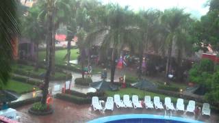 Wicked rainstorm at the Royal Decameron Complex in Bucerias [upl. by Ellehcem]