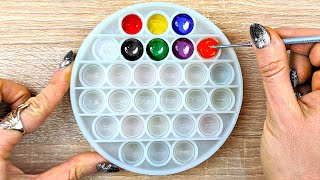 24 Colors Made from Just 3 Primary Colors  Acrylic Color Mixing Tutorial [upl. by Ermentrude667]