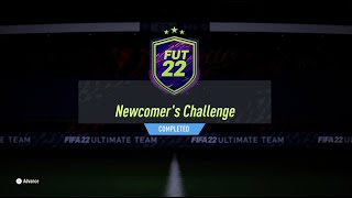 FIFA 22 SBC  NEWCOMERS CHALLENGE  NO LOYALTY CHEAP SOLUTION [upl. by Anaeli99]