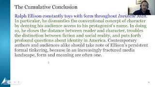 Literary Analysis Conclusions [upl. by Wilkey859]