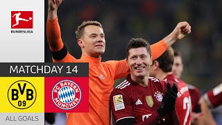 Bayern Wins Turbulent Klassiker  BVB  Bayern München 23  All Goals  MD 14 – Bundesliga 2122 [upl. by Ecirtel]