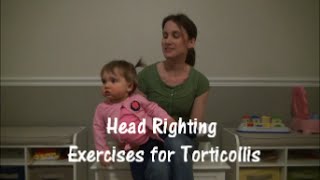 Head Righting Exercises for Torticollis [upl. by Groark]