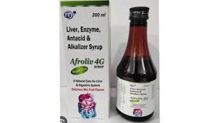 Afroliv 4G SYRUP Liver Enzyme Antacid amp Alkalizer Syrup A Natunsi Care for Liver Digestive System [upl. by Walford]