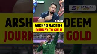 ARSHAD NADEEM JOURNEY TO GOLD arshadnadeem parisolympics2024 gold olympics2024 shorts [upl. by Norred]