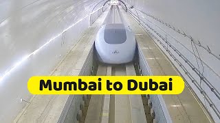 Dubai to Mumbai underwater train project  2000km high speed railway line [upl. by Zapot321]