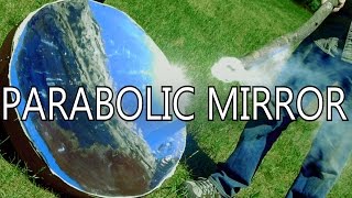 How To Make Parabolic Mirrors From Space Blankets  NightHawkInLight [upl. by Riebling]