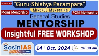 General Studies Mentorship Insightful Free Workshop [upl. by Ettezel]