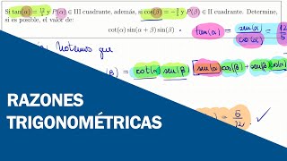 Video 7  RAZONES TRIGONOMÉTRICAS [upl. by Akselav]