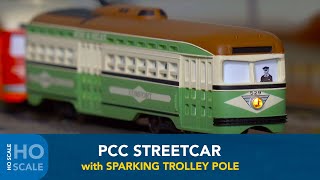 Bachmann HO Scale Sound Value PCC Streetcar [upl. by Annovahs]