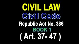 Audio Codal Civil Code Philippines Book 1audio codal lawschoolphilippines law civilcode [upl. by Wiese670]