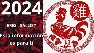 2024 PREDICCIONES PARA EL SIGNO DEL GALLO [upl. by Alacim]