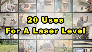 20 Ways To Use A Laser Level Hands On With The DOVOH Laser Level 360 With Self Leveling [upl. by Nyram]