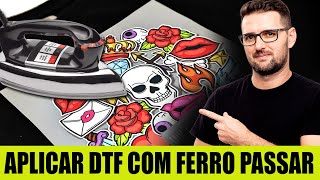 Aplicar DTF de forma fácil com ferro de passar [upl. by Arihat112]