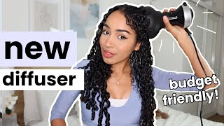 TESTING THE DIFFON DIFFUSER FOR CURLY HAIR Watch this before you spend  on any other ones 👀 [upl. by Easlehc]