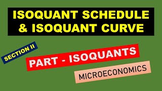 CONVERTING ISOQUANT SCHEDULE INTO ISOQUANT CURVE – MRTS  SECTION II–MICROECONOMICSA TO Z ANALYSIS [upl. by Eahsat]