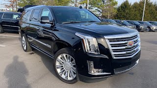 The New 2020 Cadillac Escalade ESV Platinum Walkaround Review [upl. by Iblehs]