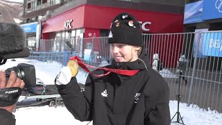 SadowskiSynnott wins NZ’s first Winter Olympic gold medal [upl. by Earezed]