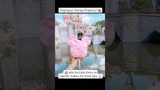 Important Info for staying on Disney Property disney hotels earlyentry [upl. by Airlie]