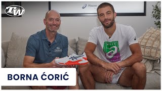 ASICS ATP Pro Borna Coric talks about why he loves the Gel Resolution 9 amp working w the brand [upl. by Ellennahc]