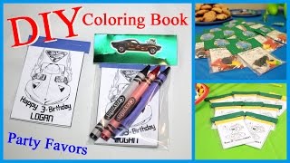 DIY Coloring Book Party Favors [upl. by Airak686]