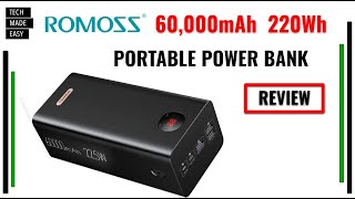 ROMOSS 60000mAh 220Wh Portable Power Bank [upl. by Gloriane]