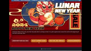 Steam Lunar New Year Sale 2024  Get your Daily Sticker [upl. by Arral]