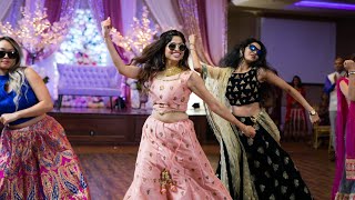 AMAZING SISTERS amp FAMILY BOLLYWOOD DANCE  INDIAN WEDDING RECEPTION SANGEET ShivShwetKiShaadi [upl. by Nassah]